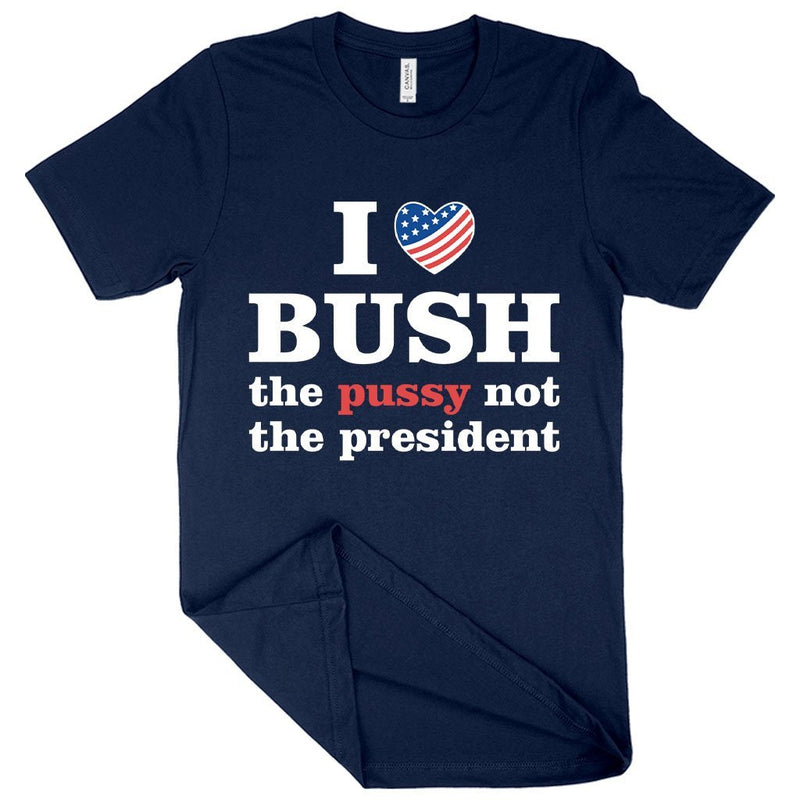 I Love Bush T-Shirt - President T-Shirt - Carbone&