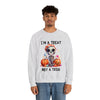 I'm A Treat Not A Trick- Halloween Crewneck Sweatshirt - Carbone's Marketplace