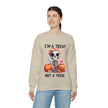 I'm A Treat Not A Trick- Halloween Crewneck Sweatshirt - Carbone's Marketplace