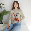 I'm A Treat Not A Trick- Halloween Crewneck Sweatshirt - Carbone's Marketplace