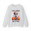 I'm A Treat Not A Trick- Halloween Crewneck Sweatshirt - Carbone's Marketplace