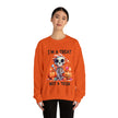 I'm A Treat Not A Trick- Halloween Crewneck Sweatshirt - Carbone's Marketplace