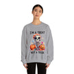 I'm A Treat Not A Trick- Halloween Crewneck Sweatshirt - Carbone's Marketplace