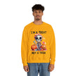 I'm A Treat Not A Trick- Halloween Crewneck Sweatshirt - Carbone's Marketplace