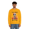 I'm A Treat Not A Trick- Halloween Crewneck Sweatshirt - Carbone's Marketplace