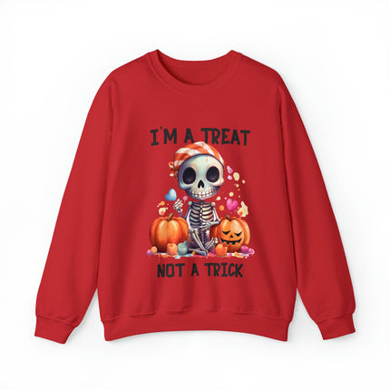 I'm A Treat Not A Trick- Halloween Crewneck Sweatshirt - Carbone's Marketplace