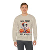 I'm A Treat Not A Trick- Halloween Crewneck Sweatshirt - Carbone's Marketplace