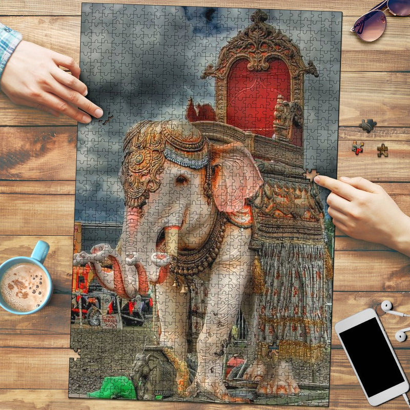 Indian Elephant Jigsaw Puzzle - Carbone&