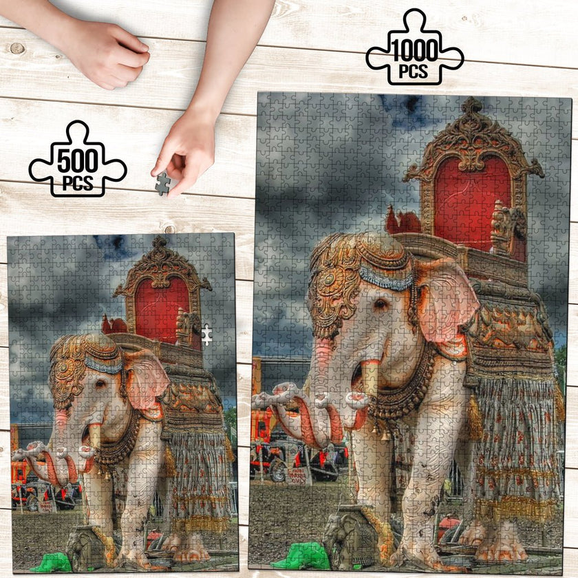 Indian Elephant Jigsaw Puzzle - Carbone's Marketplace