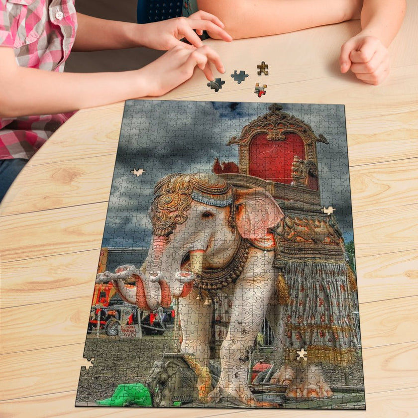 Indian Elephant Jigsaw Puzzle - Carbone's Marketplace