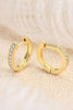 Inlaid Moissanite Hoop Earrings - Carbone's Marketplace