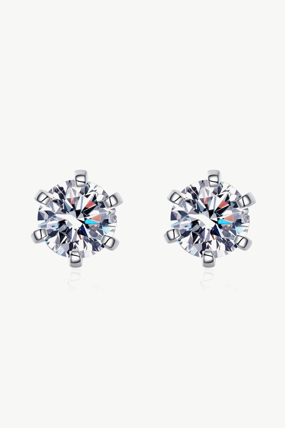 Inlaid Moissanite Stud Earrings - Carbone's Marketplace