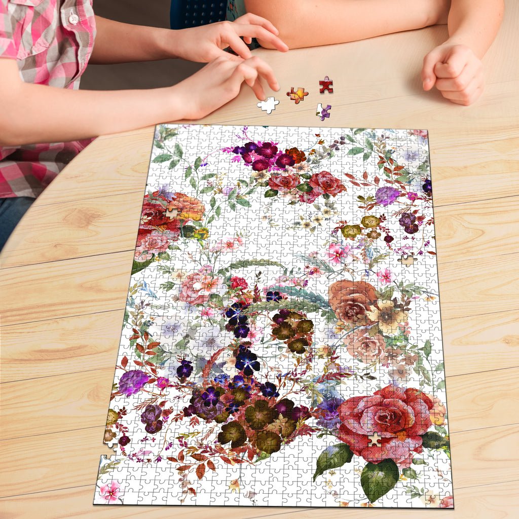 Jigsaw Puzzle - Blooms Light Botanicals - Nuit et Jour Atelier - Carbone's Marketplace