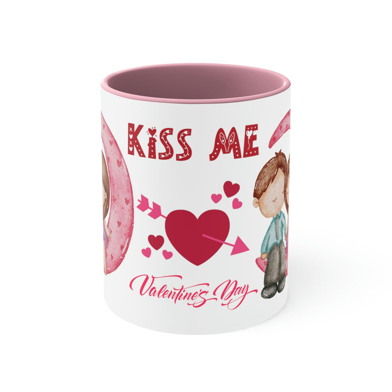 Kiss Me Valentines Mug, 11oz. Valentines Mug, Heart Valentine, Love Valentine - Carbone&