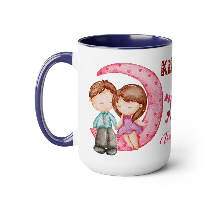 Kiss Me Valentines Mug, 11oz. Valentines Mug, Heart Valentine, Love Valentine. - Carbone's Marketplace