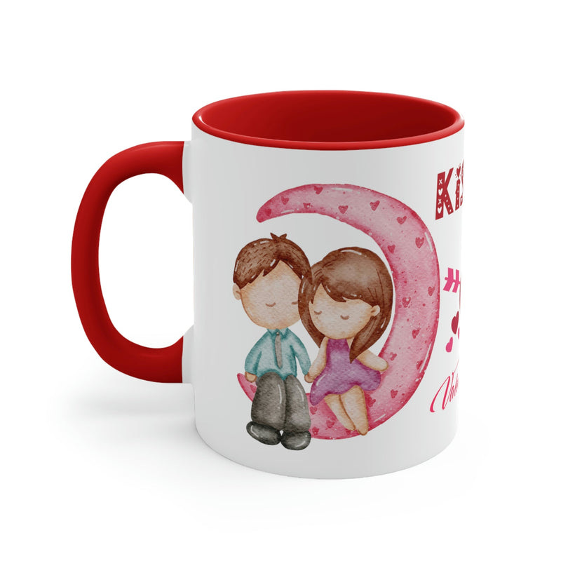 Kiss Me Valentines Mug, 11oz. Valentines Mug, Heart Valentine, Love Valentine - Carbone&