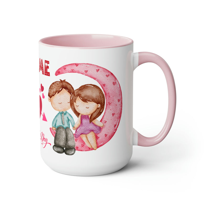 Kiss Me Valentines Mug, 11oz. Valentines Mug, Heart Valentine, Love Valentine. - Carbone&