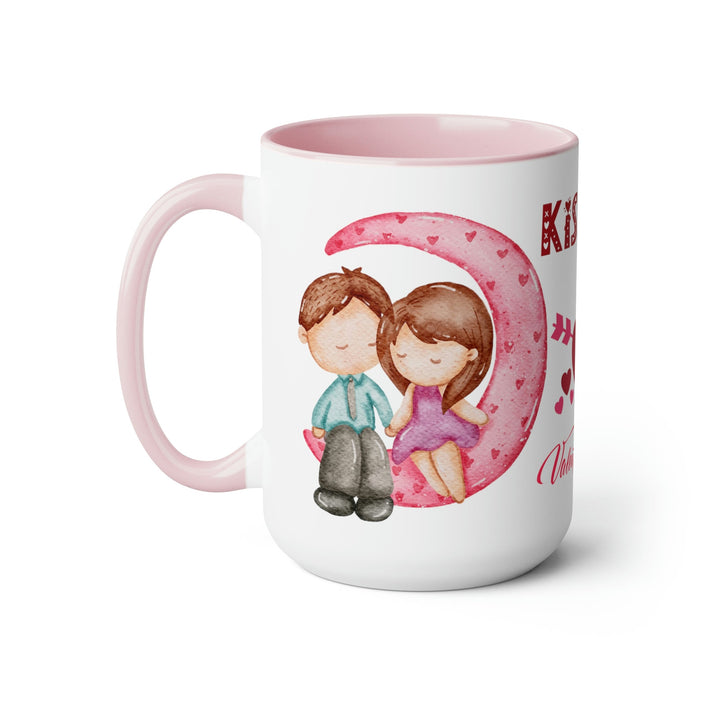 Kiss Me Valentines Mug, 11oz. Valentines Mug, Heart Valentine, Love Valentine. - Carbone's Marketplace