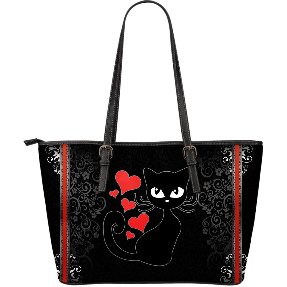 Kitty Love Large Leather Tote Bag - Carbone's Marketplace