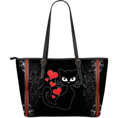 Kitty Love Large Leather Tote Bag - Carbone's Marketplace