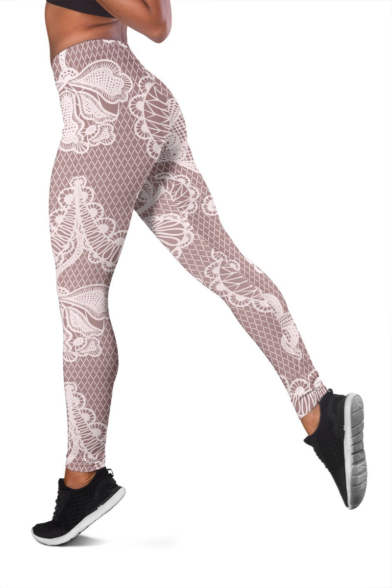 Lace Leggings - Carbone&