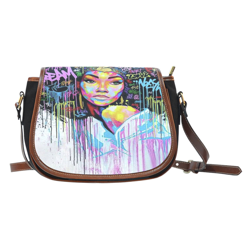 Ladies- A Work Of Art Handbag - Carbone&