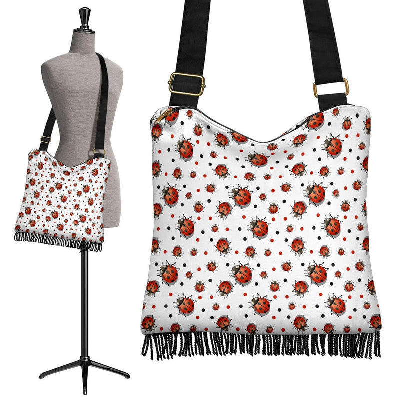 Ladybird Crossbody Boho Handbag - Carbone&