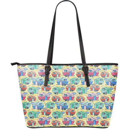 Large Leather Tote Bag - Camper and Cloud - Carbone's Marketplace