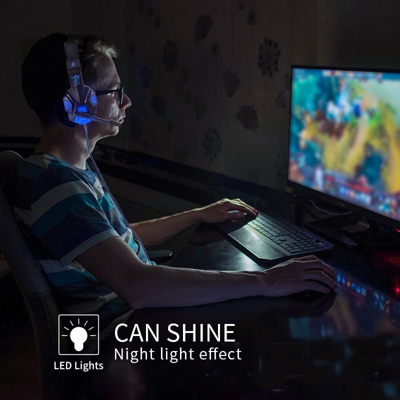 Led Light Wired Gamer Headset - Carbone's Marketplace