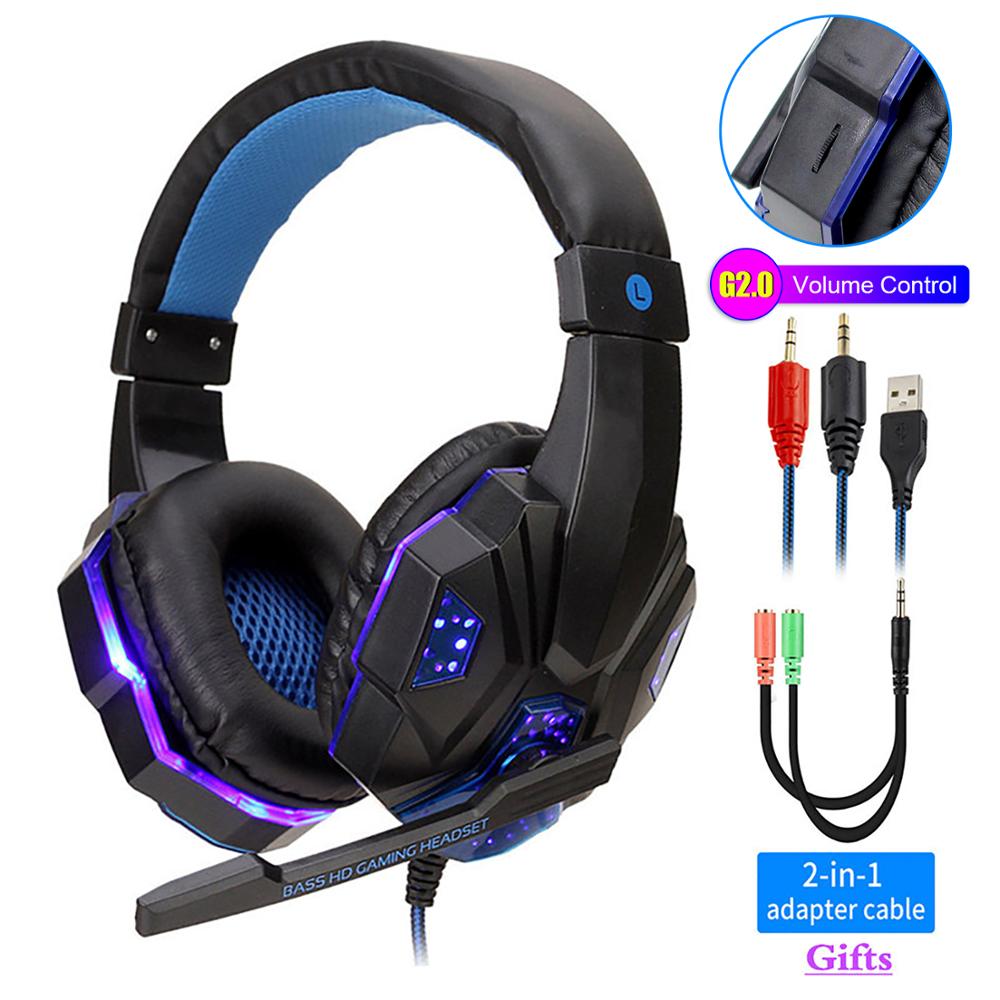 Led Light Wired Gamer Headset - Carbone's Marketplace