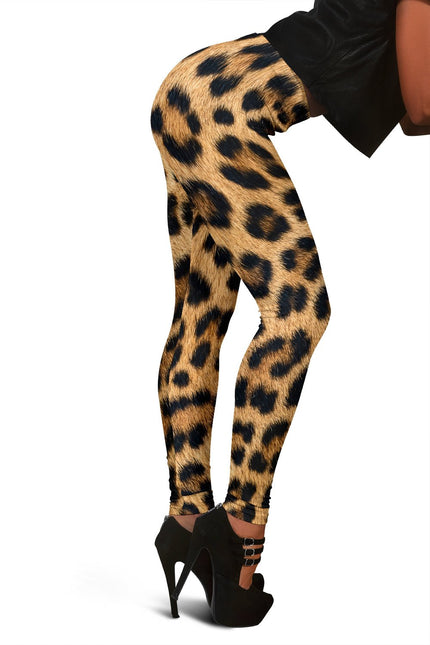 Leopard Fur Print Leggings - Carbone's Marketplace