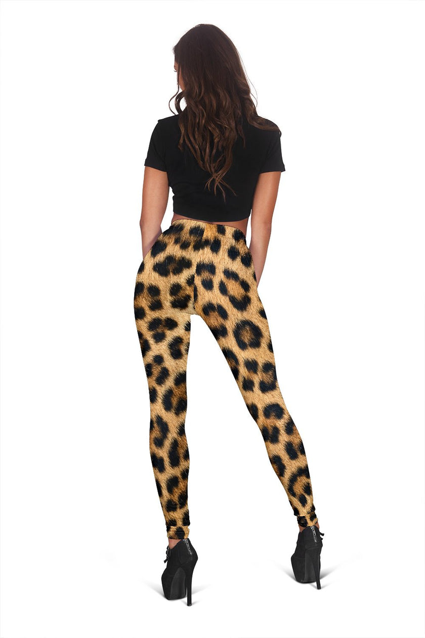 Leopard Fur Print Leggings - Carbone's Marketplace