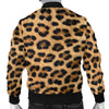 Leopard Fur Print Mens Bomber Jacket - Carbone's Marketplace