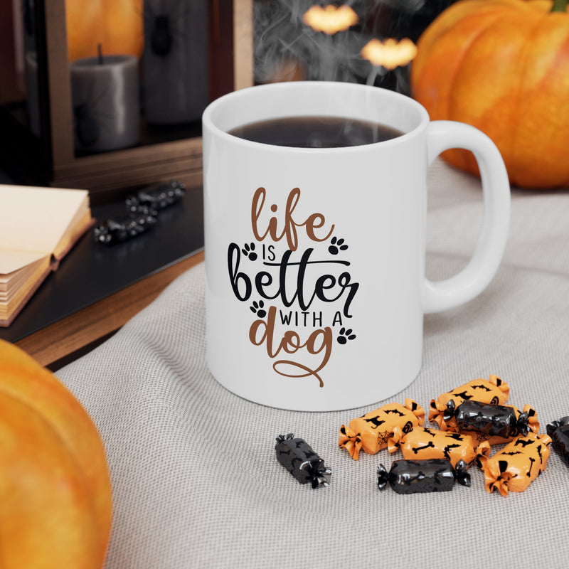 Life is Better With a Dog Mug 11oz - Carbone&