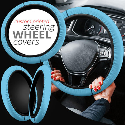 Light Blue Steering Wheel Cover - Carbone's Marketplace