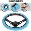 Light Blue Steering Wheel Cover - Carbone's Marketplace