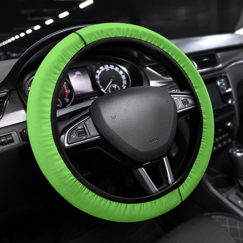 Light Green Steering Wheel Cover - Carbone&