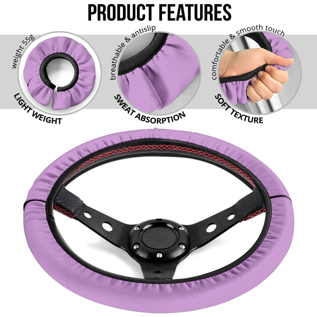 Lilac Steering Wheel Cover - Carbone's Marketplace