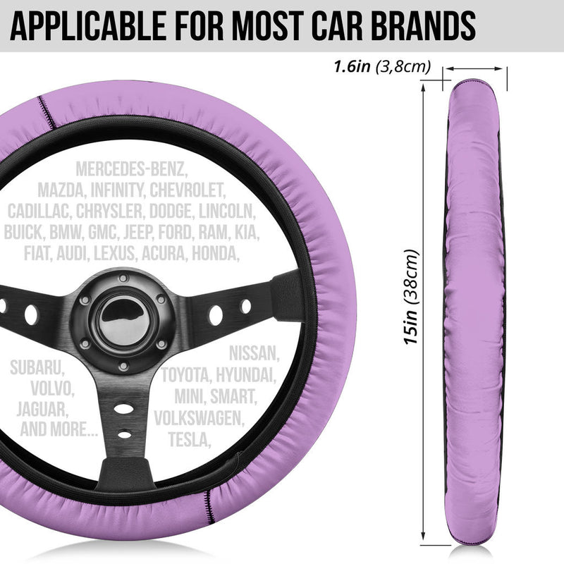 Lilac Steering Wheel Cover - Carbone&