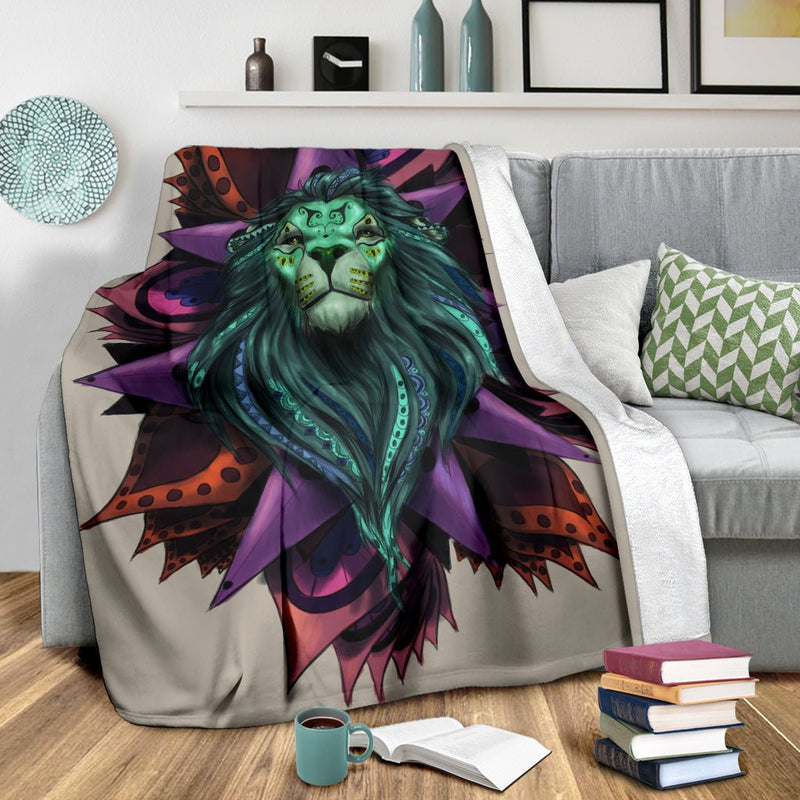 Lion Mandala Premium Blanket - Carbone&