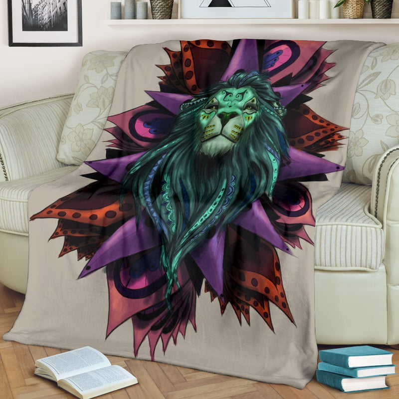 Lion Mandala Premium Blanket - Carbone&