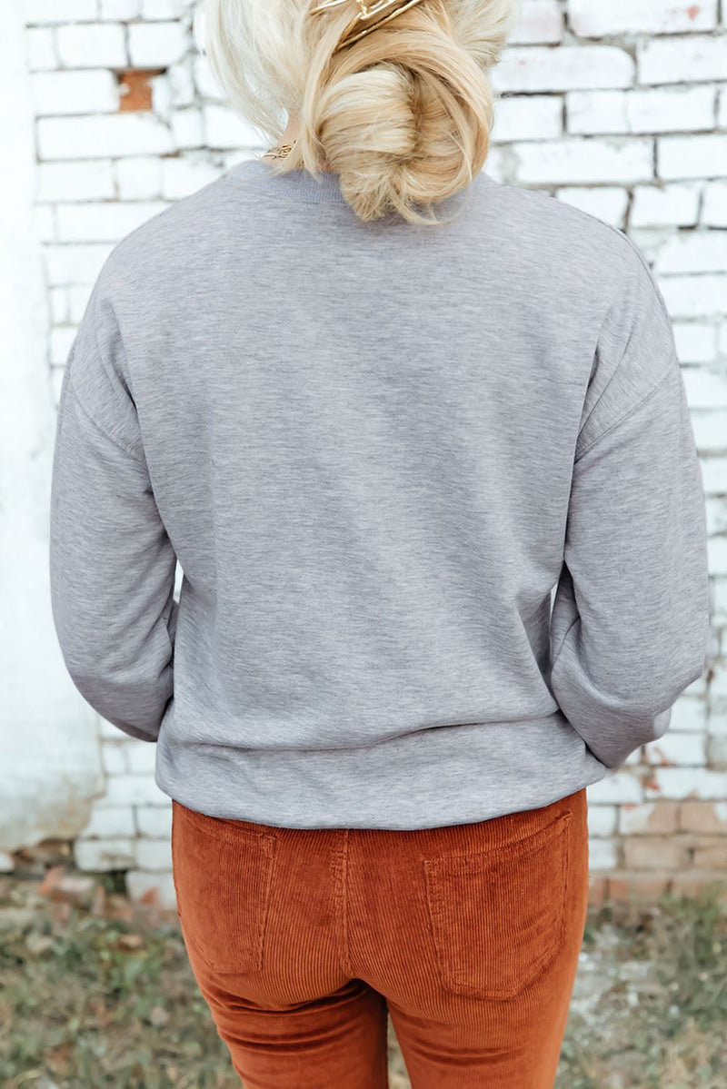 LUCKY Dropped Shoulder Sweatshirt - Carbone&