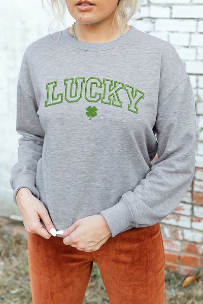 LUCKY Dropped Shoulder Sweatshirt - Carbone's Marketplace