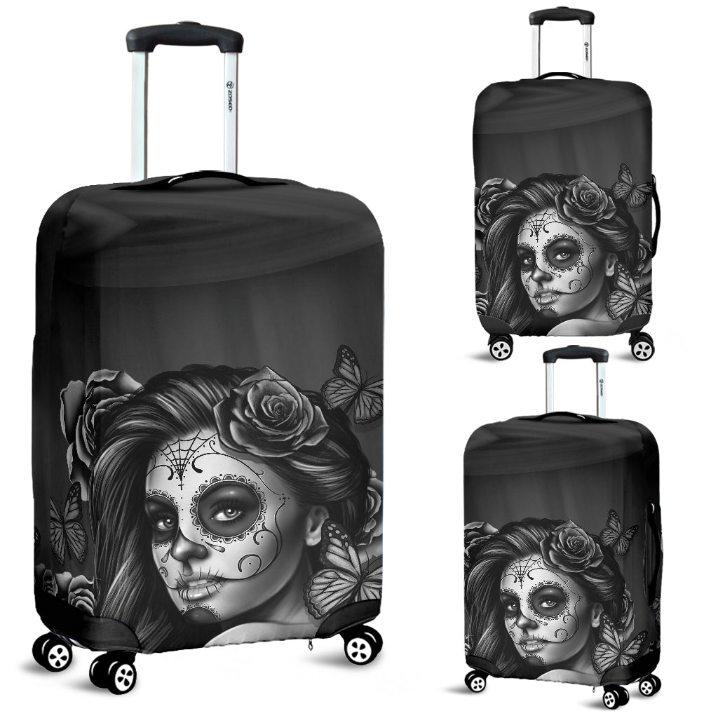 Luggage Covers Calavera Gray - Carbone's Marketplace