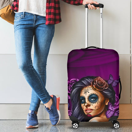 Luggage Covers Calavera Violet - Carbone's Marketplace