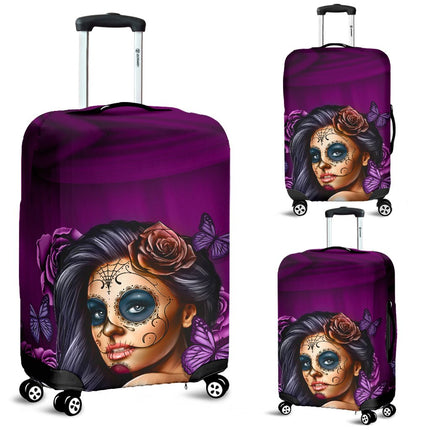 Luggage Covers Calavera Violet - Carbone's Marketplace