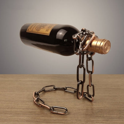 Magic Iron Chain Wine Bottle Holder - Carbone's Marketplace