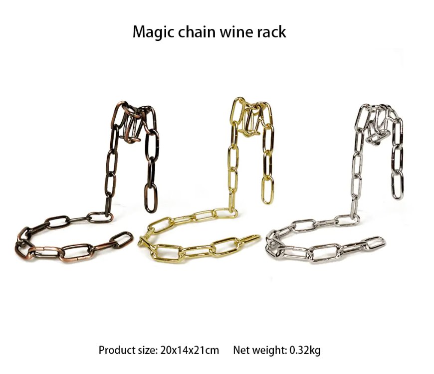 Magic Iron Chain Wine Bottle Holder - Carbone's Marketplace