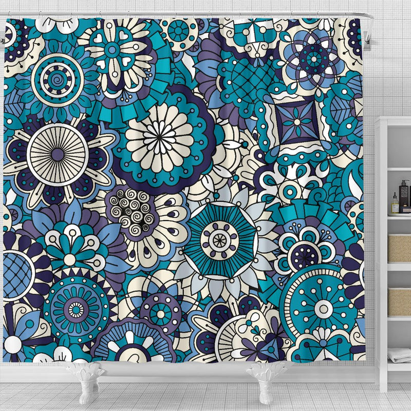 Magic Mandala Vol. 3 Shower Curtain - Carbone&