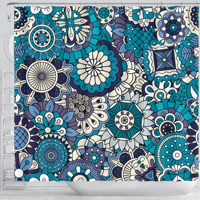 Magic Mandala Vol. 3 Shower Curtain - Carbone&